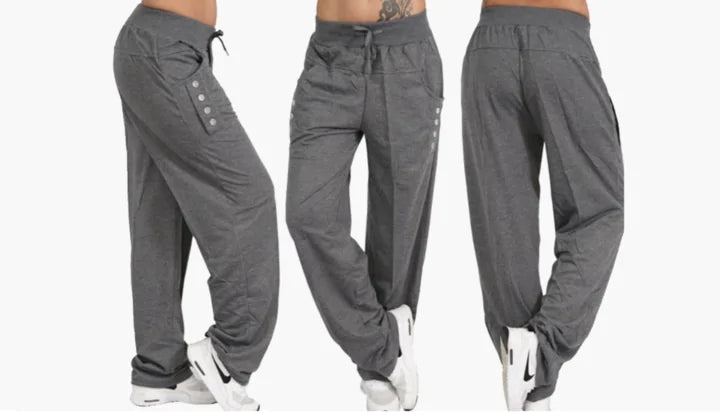 Casual High Waist Oversized Sports Pants