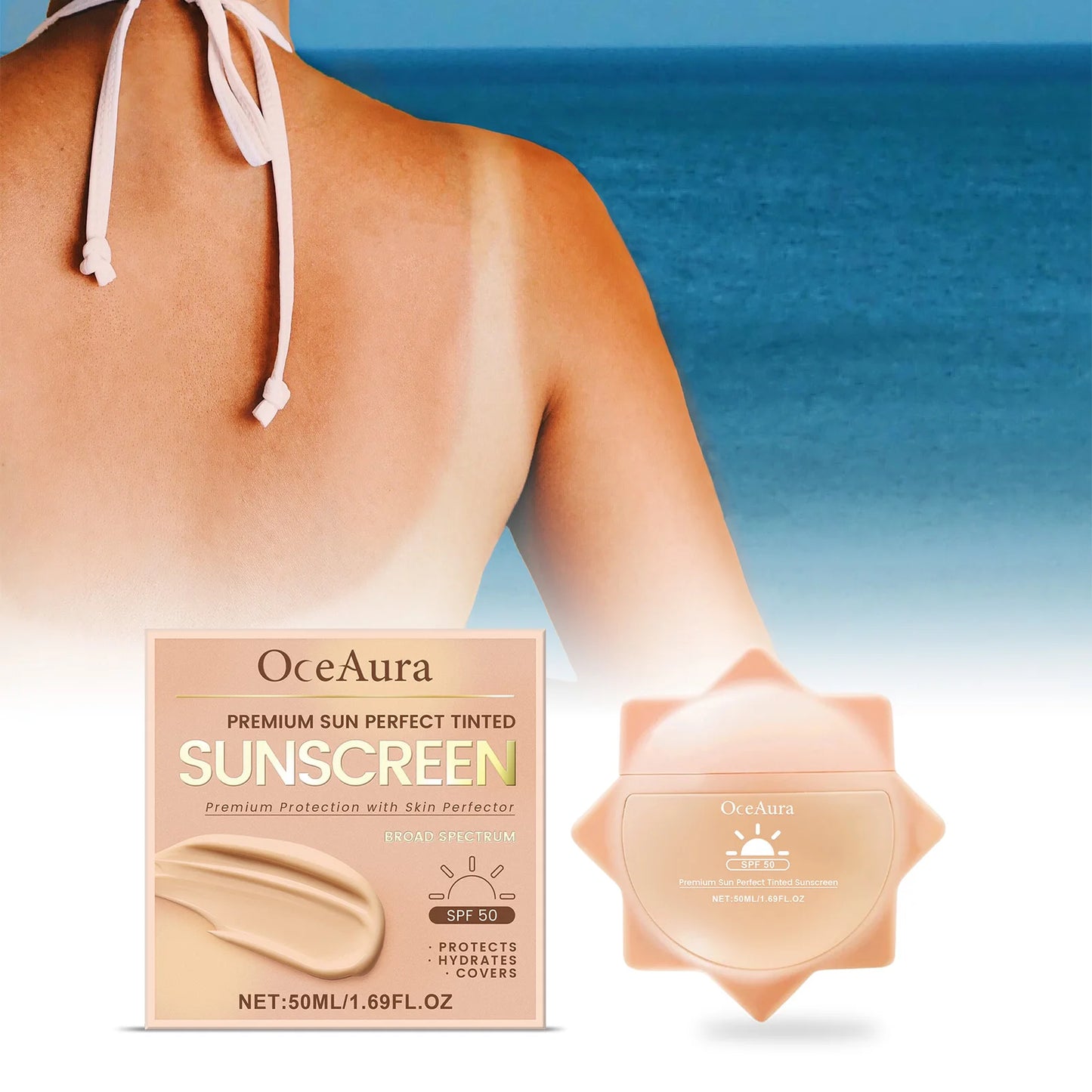 Sunscreen For Face Whole Body SPF 50+ UV Resistant Skin Protection Anti Sunburn Oil Control Moisturizing Sun Isolation Cream Pi-Mart