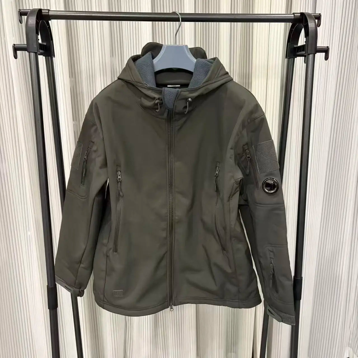 Men's Stormtrooper Jacket Windproof, Warm, Waterproof, Velvet Hooded Jacket Cycling Jacket Mountaineering Jacket Winter Jacket Pi-Mart