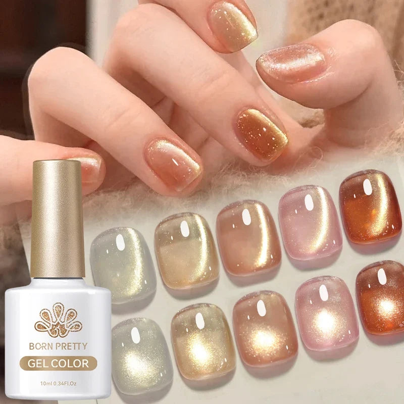 BORN PRETTY 117 Colors Cat Magnetic Gel Nail Polish 10ml Full Coverage Varnish Semi Permanent Super Gorgeous Nails Manicure Tri Light Beauty