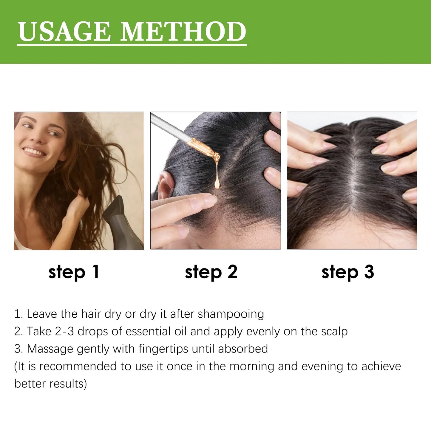 Rosemary Oil for Hair Growth 50ml Essential Oil Growing Hair Beauty Hair Care Prevents Hair Loss Promotes Healthy Hair Growth Tri Light Beauty