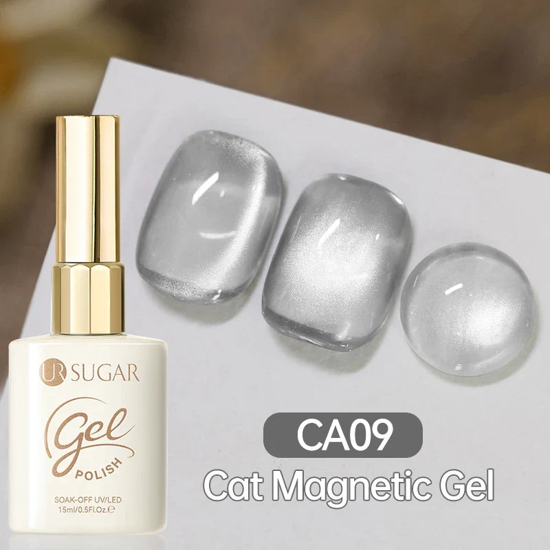 UR SUGAR 15ml Cat Magnetic Gel Nail Polish 30 Colors Semi Permanent Magnetic Gel UV/LED Soak Off Painting Vanrish Design Tri Light Beauty