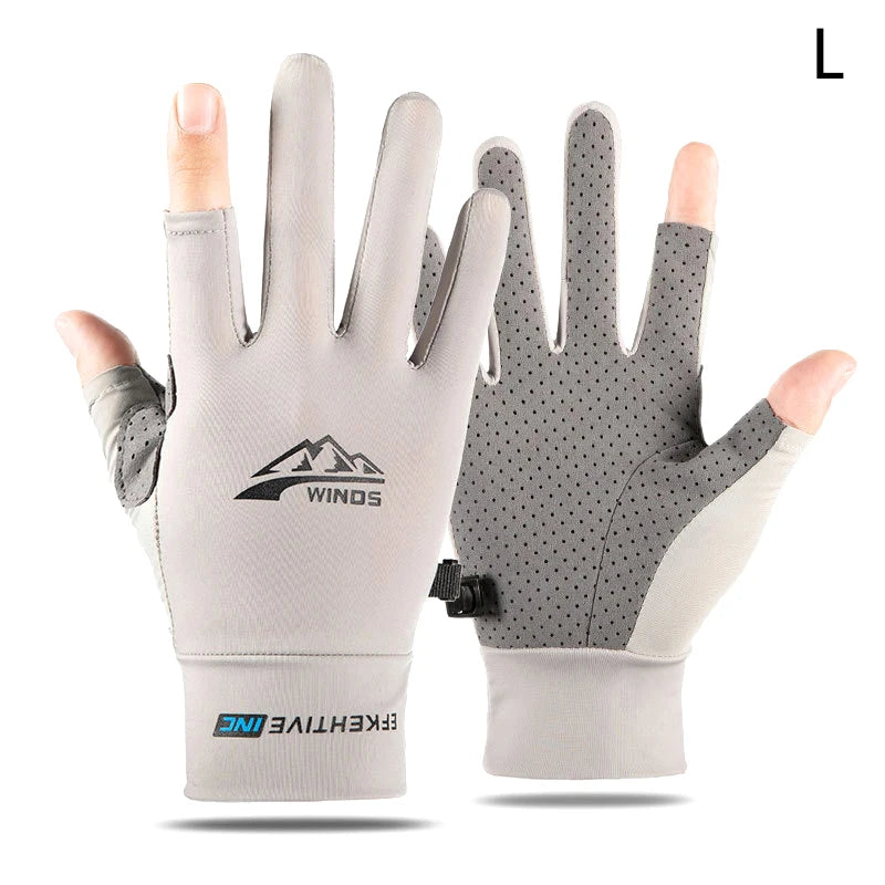 Winter Fishing Gloves 2 Finger Flip Waterproof Winter Gloves Windproof Photograph Men Women Warm Protection Fish Angling Gloves Pi-Mart