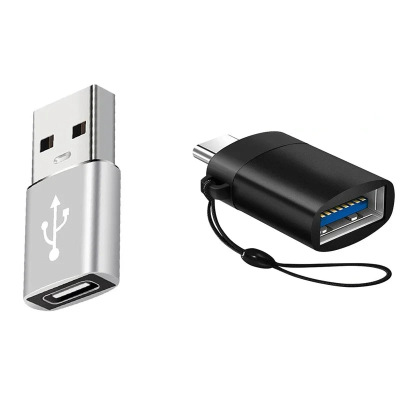 2PCS USB 3.0 To Type C OTG Charger Adapter Connector Type-C to USB Male To Type-c Adapt Converter for PC MacBook Car USB ipad Pi-Mart