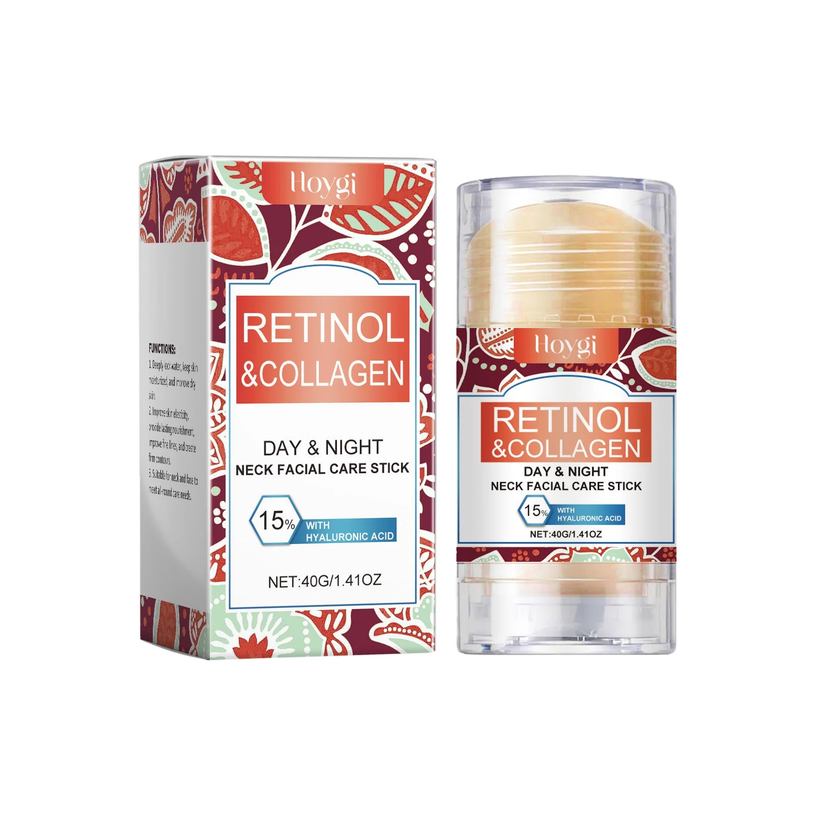 Retinol & Collagen Neck Cream - 40g | Firming, Moisturizing & Lifting | Hyaluronic Acid for All Skin Types Pi-Mart