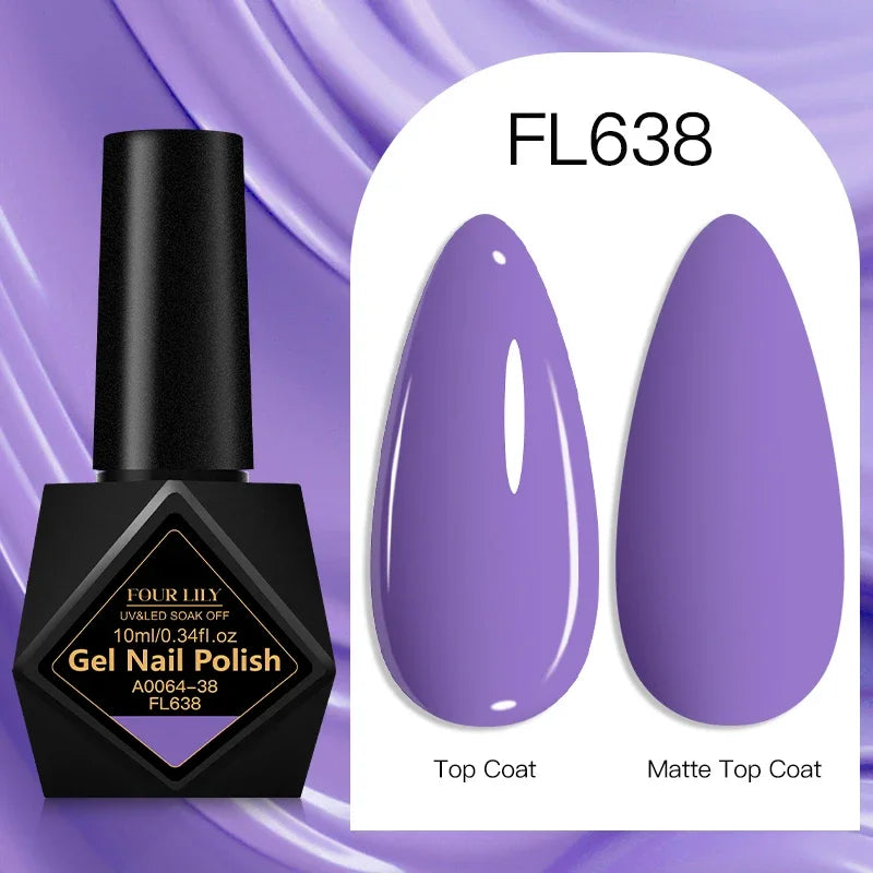 10ml Gel Nail Polish 162 Colors Nail Supplies Vernis Semi Permanent Nail Art Manicure Soak Off LED UV Gel Nail Varnishes Summer Tri Light Beauty