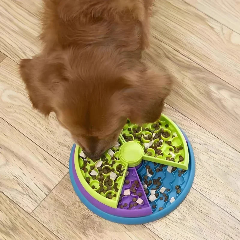 Dog Puzzle Slow Feeder Interactive Dog Puzzle Game 3 Layers Detachable Slow Eating Dog Bowl Anti-anxiety Dog Feeder Bowl Pi-Mart