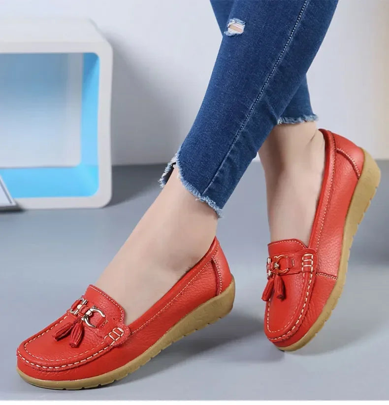 Women Shoes Slip On Loafers For Ballet Flats Women Moccasins Casual Sneakers Zapatos Mujer Flat Shoes For Women Casual Shoes Pi-Mart