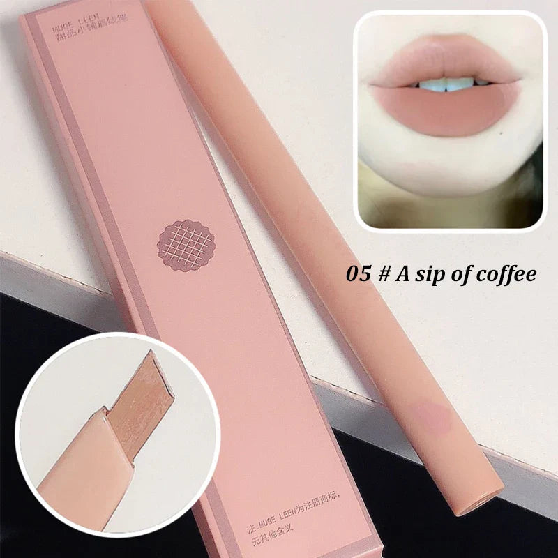 Dessert Lip Liner Automatic rotating waterproof lasting no color outline lip lipstick pen LadyShow.Store