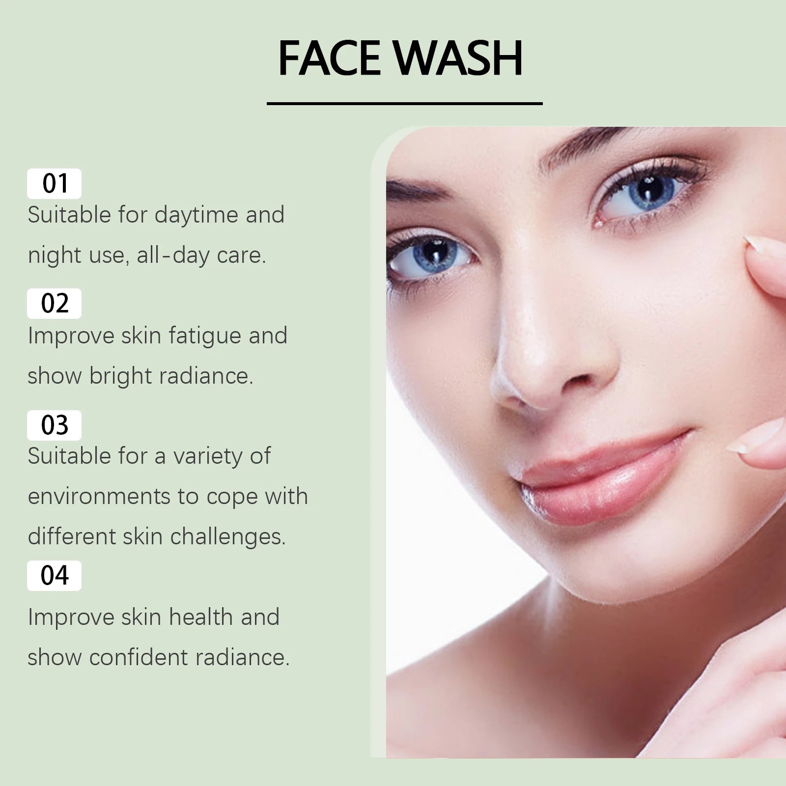 HOYGI Hyaluronic Acid Cleanser Oil Control Blackhead Remover Facial Skin Pore Cleansing Gel Brightening Exfoliating Face Wash Pi-Mart