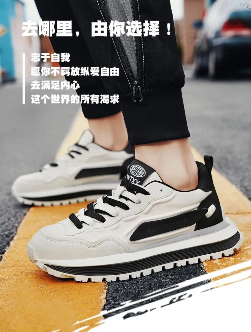 Trend Men Versatile Sneakers 2025 Autumn High Quality Comfortable Platform Sports Running Shoes Outdoor Youth Shoes for Men Plus Pi-Mart