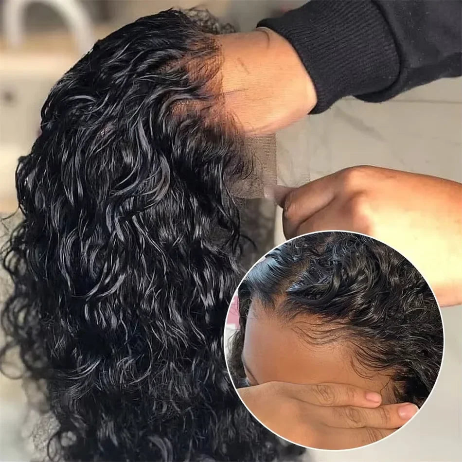 Curly Human Hair Pre Plucked Short BOB Wig 200% Density 13x4 HD Lace Front Wig Human Hair Deep Wave Brazilian Lace Frontal Wig LadyShow.Store