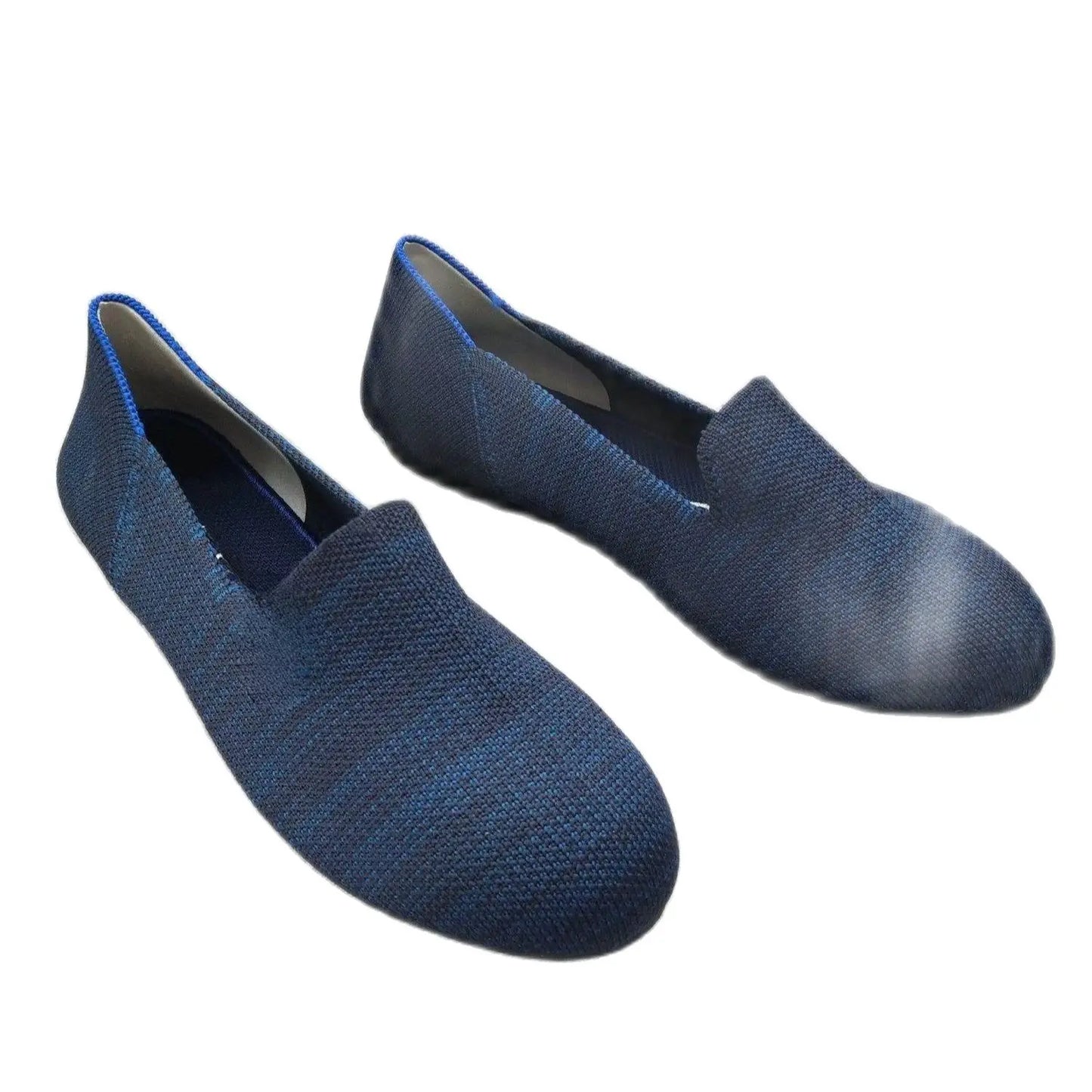 Maggie's Walker Women's Stretchable Soft Bottom Knitted Flats Spring Shallow-mouth Washable Casual Loafers Size 35~40 LadyShow.Store