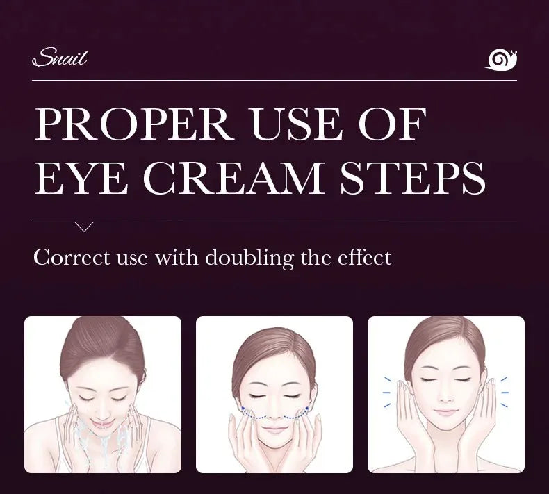 Saoder Snail Collagen Eye Cream Anti Dark Circles Remove Eye Bags Moisturizing Firming Beauty Eyes Skin Care Products Tri Light Beauty