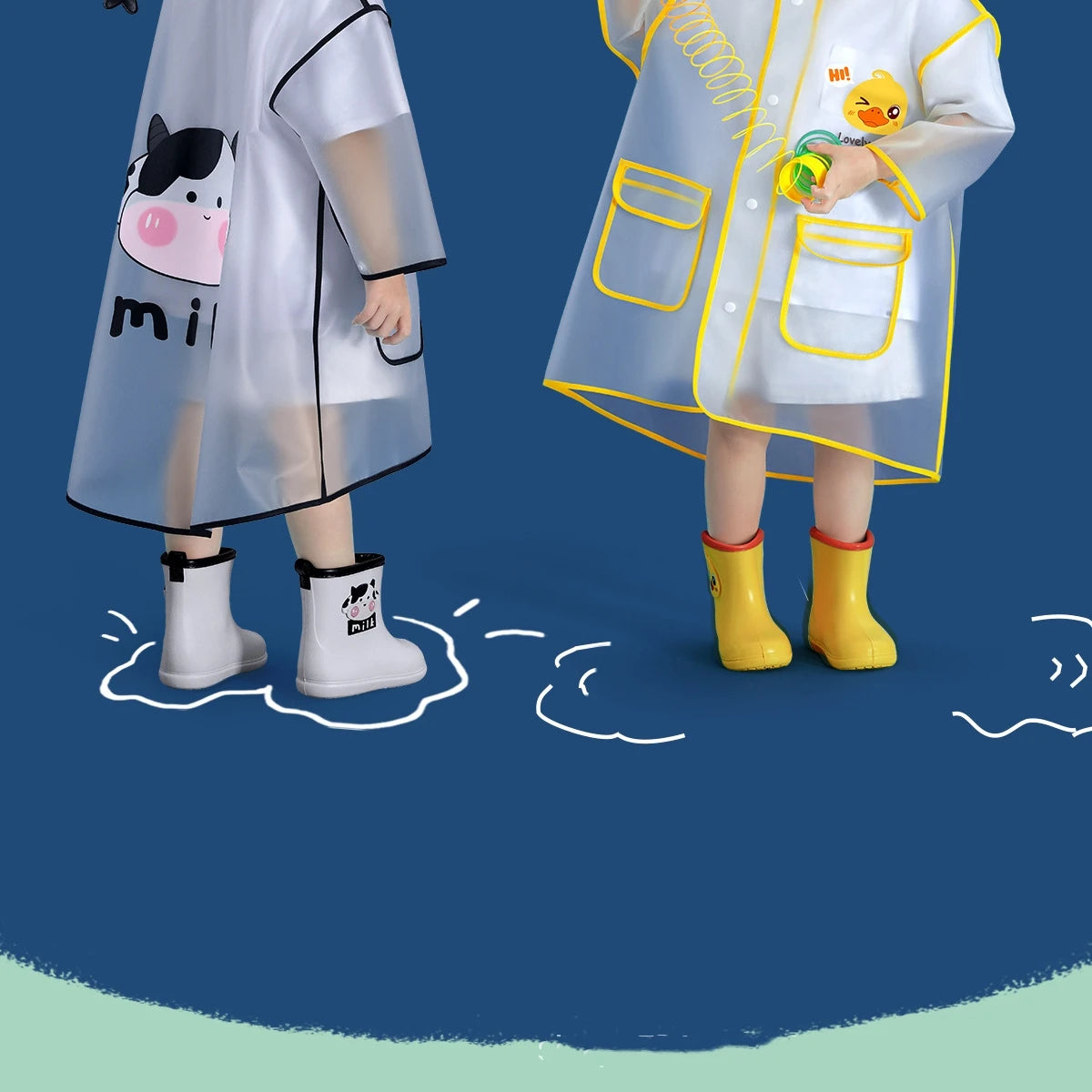 Special Raincoats for School Students Boys And Girls Waterproof Outdoor Rain Jackets  Protective Coats Pi-Mart
