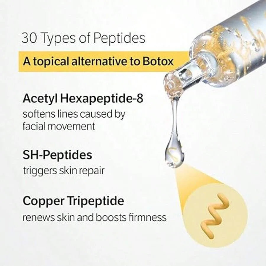 Silk Peptide Ampoule | Anti-Aging Serum with Collagen & 30 Peptide Complex for Intensive Lifting, Skin Tightening & Firming Pi-Mart