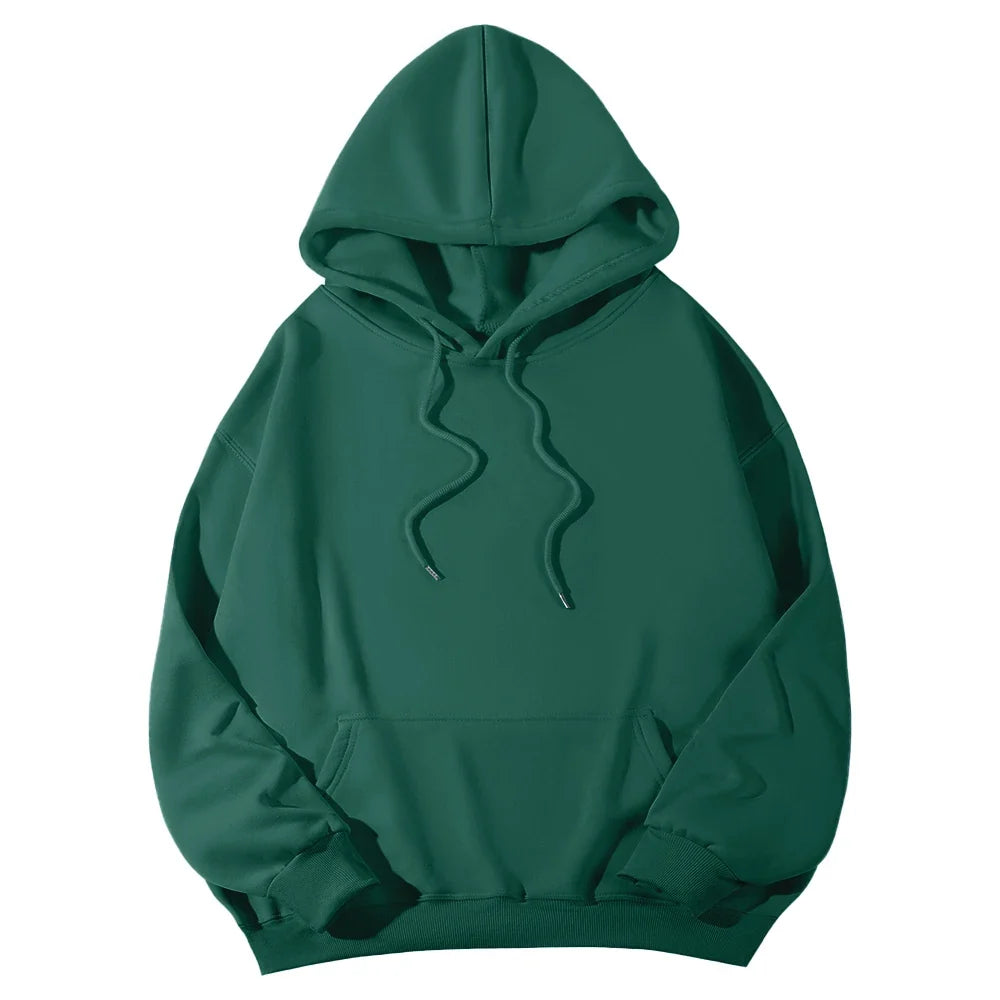 Women's Hoodies Pullover Spring Autumn Casual Hoodie 2026 Sweatshirts Solid Color Hoodies Oversize Black Sweatshirt Women Top LadyShow.Store
