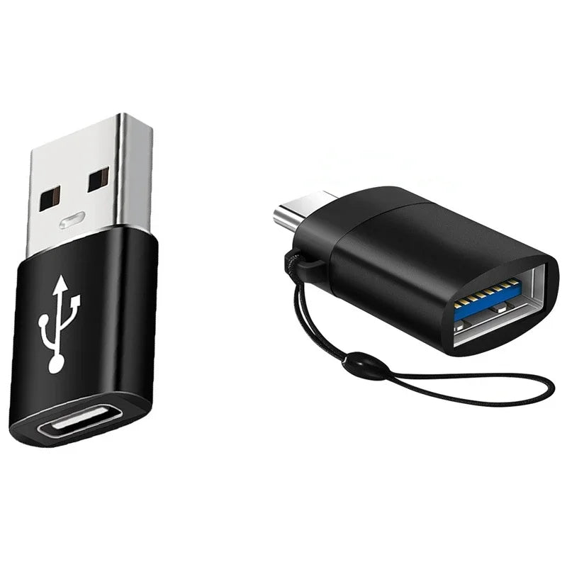 2PCS USB 3.0 To Type C OTG Charger Adapter Connector Type-C to USB Male To Type-c Adapt Converter for PC MacBook Car USB ipad Pi-Mart
