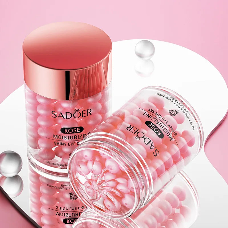 SADOER Rose Eye Cream Anti Dark Circles Removal Eye Bags Firming Moisturizing Beauty Eyes Creams Skin Care Products Tri Light Beauty