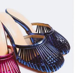 2026 New Sexy Women's Open Toe Mule Sandals - Slip On Stiletto Heels for Wedding/Party, Summer Breathable Comfort Dressy Shoes LadyShow.Store