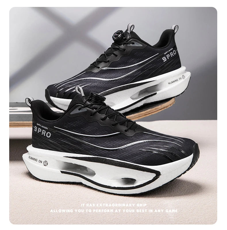 2026 Running Shoes Carbon Board Marathon Men Sports Breathable Lightweight Women's Comfortable Athletic Nonskid Casual Sneakers Pi-Mart