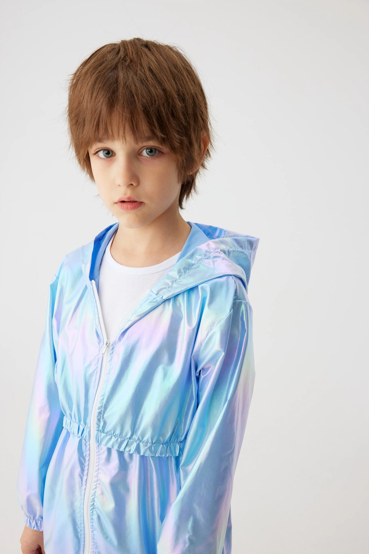Girl's Spring and Autumn Children's Light and Thin Breathable Zipper Coat Jacket for Boys and Girls Fashion Thin Jacket Pi-Mart