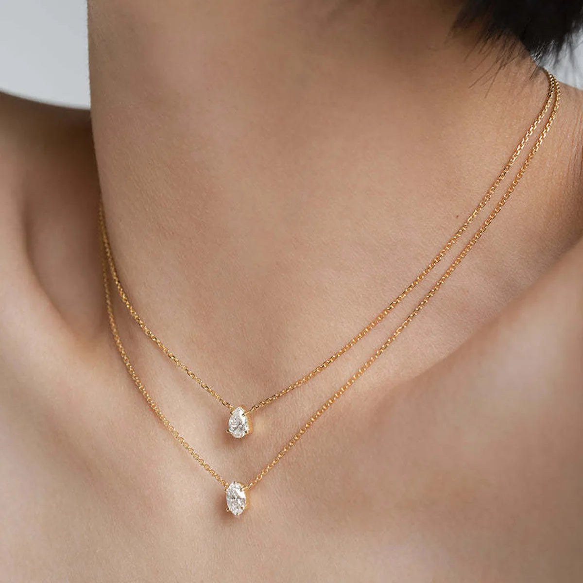 Trendy Zircon Pendant Necklace For Women Multilayer Chain Choker Fashion Female Party Shiny Jewelry Gift Pi-Mart