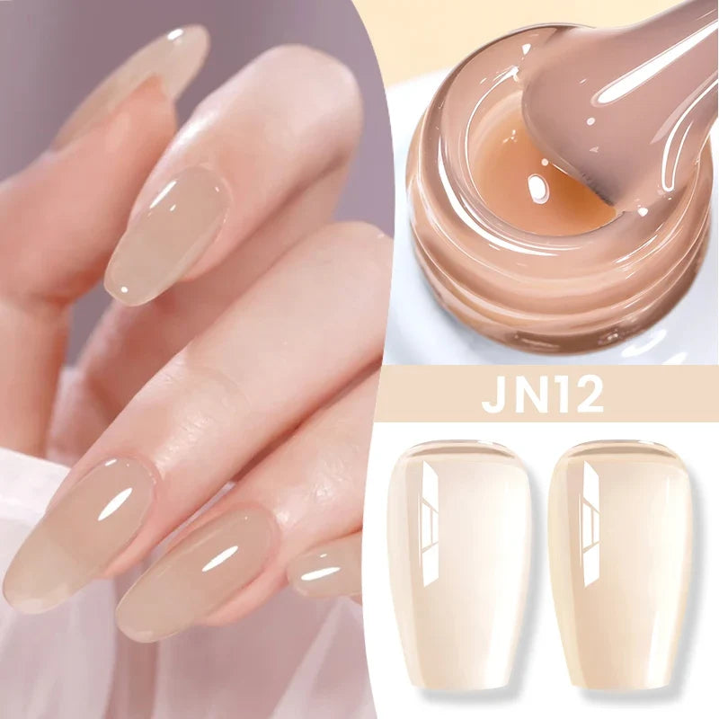 BORN PRETTY 83 Colors 10ml Jelly Nude Gel Nail Polish Autumn Amber Semi Transparent Manicure Soak off UV LED Nails Gel Varnish Tri Light Beauty