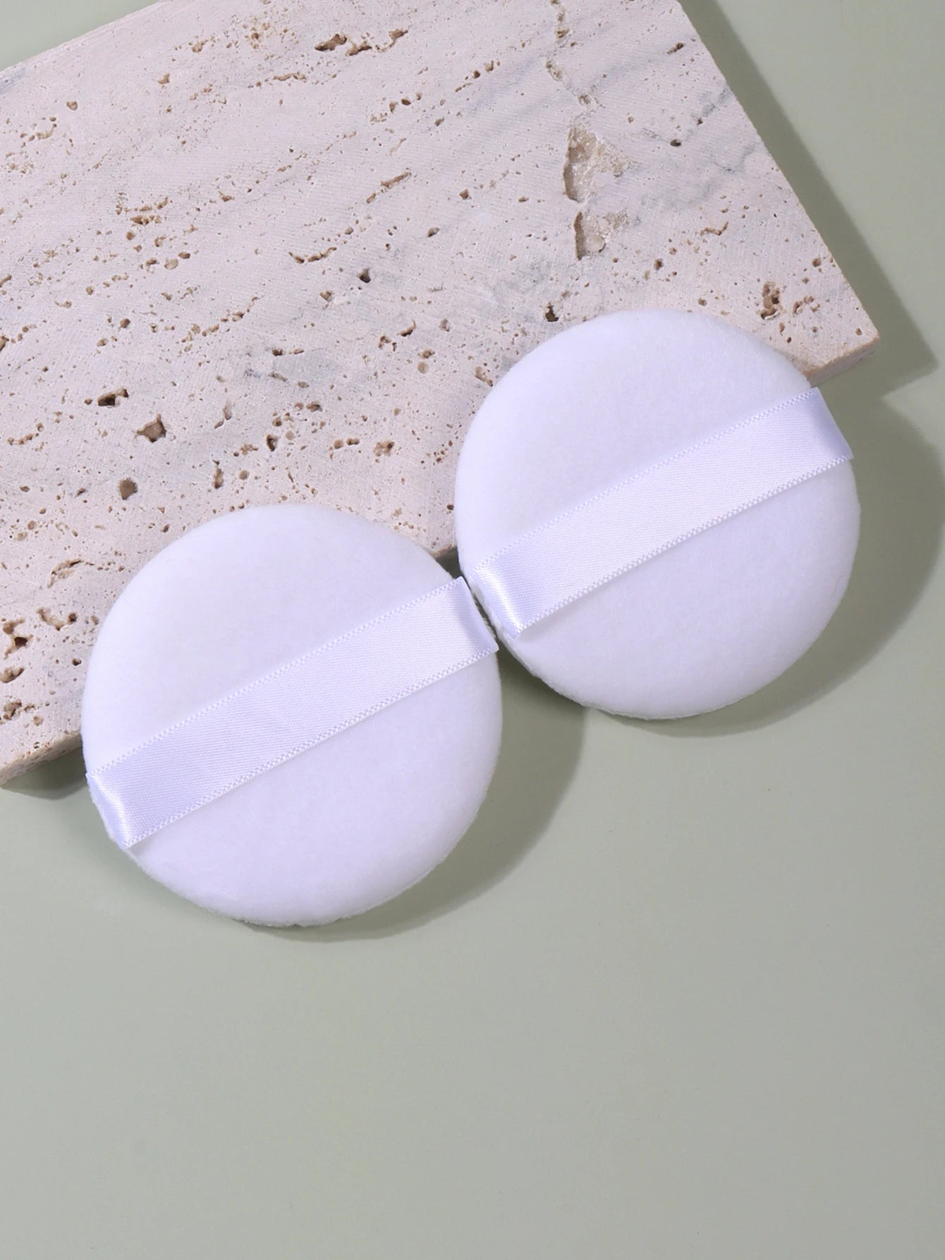 2-5-10-20Pcs Portable and Practical High-Grade White Round Powder Puff for Base and Fixing Makeup Pi-Mart