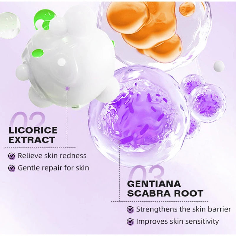 Korean Care Capsule Face Cream With Centella & Astaxanthin, Grape Seed Antioxidant Moisturizer, Soothing Barrier Care Skincare Pi-Mart