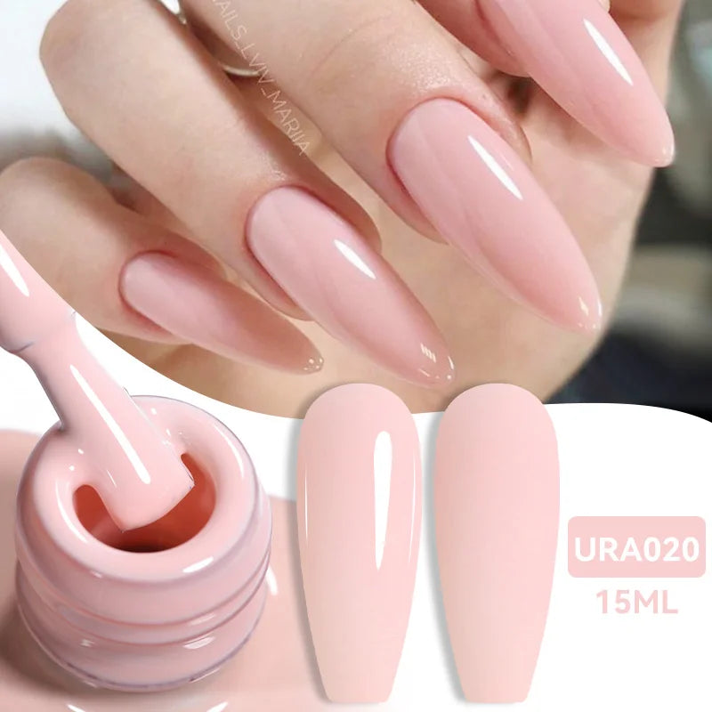UR SUGAR 15ml Jelly Milky White Translucent Color Gel Polish Semi Permanent UV Gel Nail Art Soak Off Gel Varnish Latest Fashion Tri Light Beauty