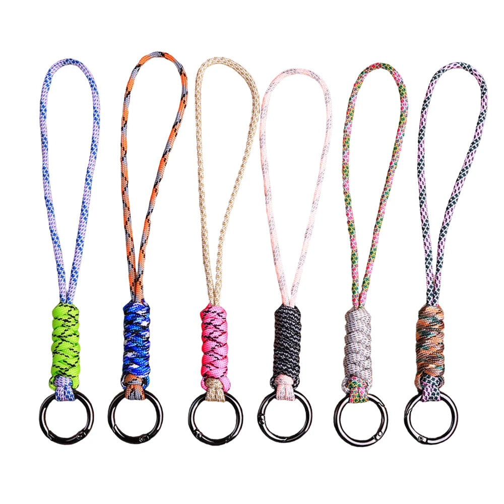 Outdoor Paracord Lanyard Survival Keychain for Men Women Handwoven Backpack Car Keyring Camping Hiking EDC Jewelry Accessories Pi-Mart
