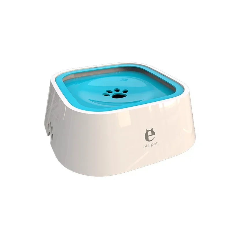 Pet Floating Water Bowl, Cat Dog Anti-spill Drinking Bowl No Wet Mouth, Removable Easy Clean Dustproof Pet Supplies Pi-Mart
