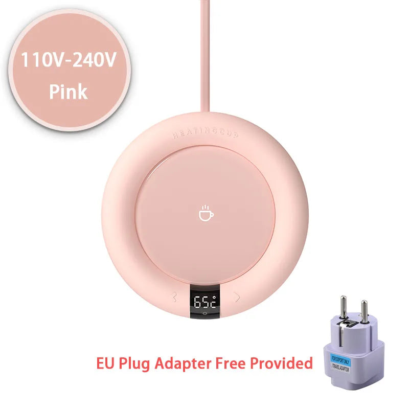 New Coffee Mug Warmer Electric Heating Coaster for Home Office 3 Temperatures Adjustable Tea Cup Warmer Christmas Birthday Gift LadyShow.Store