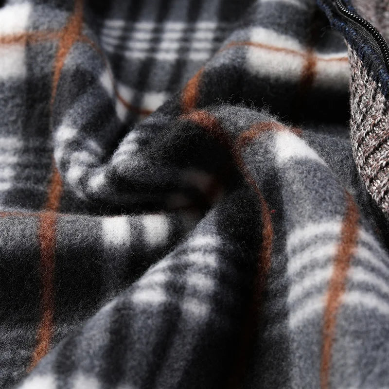 Autumn Winter Warm Cardigan Men Fleece Sweaters Full Zip Jackets Slim Fit Luxury Brand Knitted Sweater Coat American Jersey Pi-Mart