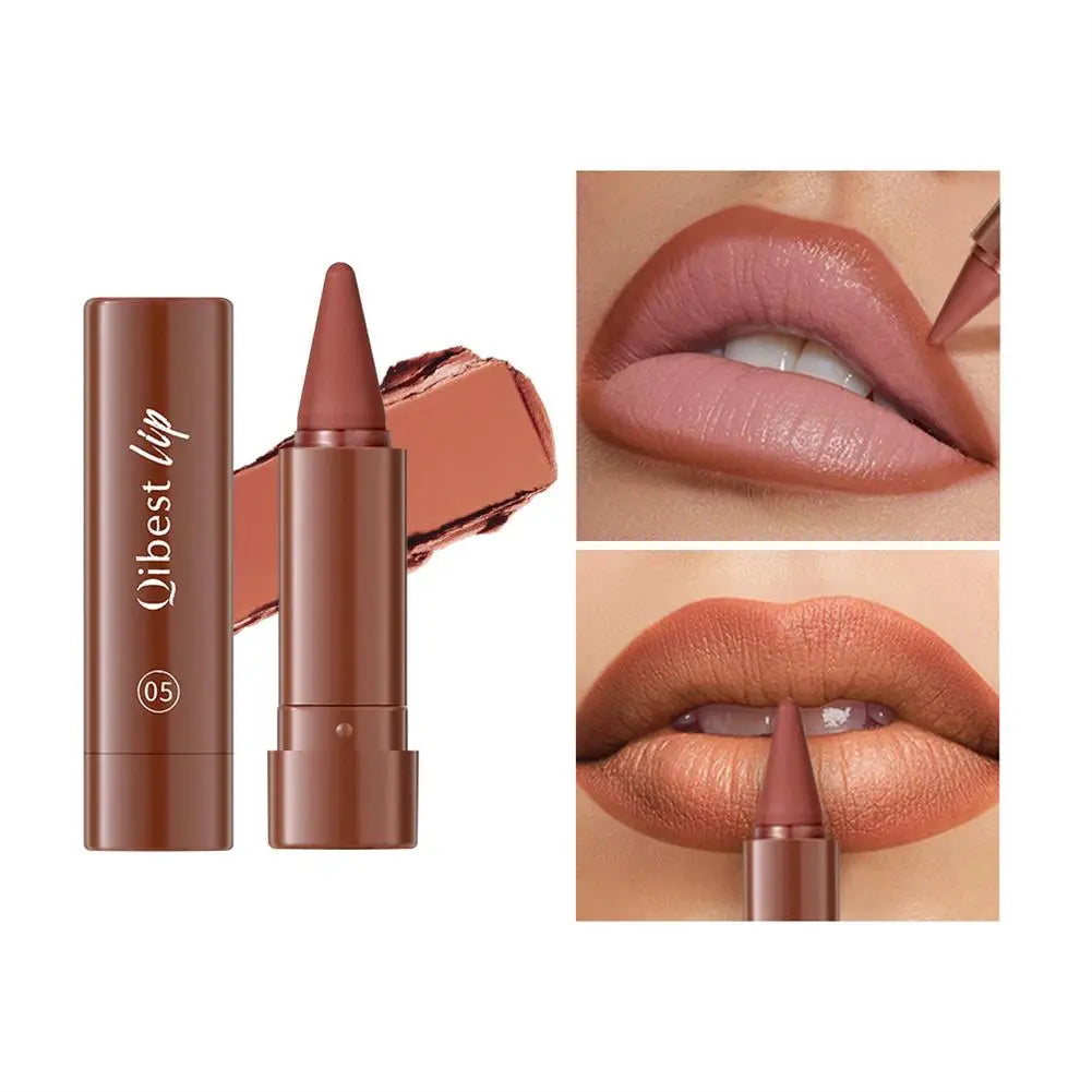 6Pcs Velvet Matte Lip Liner Pencil Set High Pigment Smooth Silky Texture Easy to Color & Define Lip Contours Daily Lip Makeup Pi-Mart