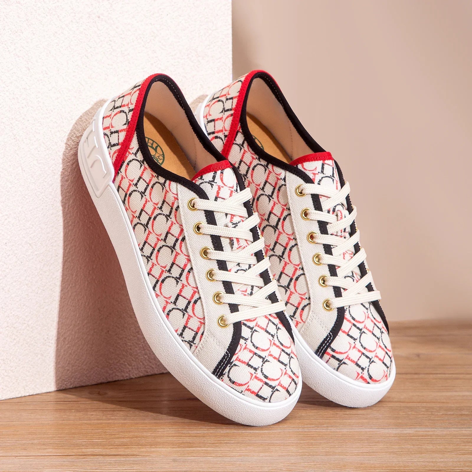 C-H Women's Casual Shoes  Autumn New Comfortable Canvas Shoes Skeleton Correction Woman Walking Shoes LadyShow.Store