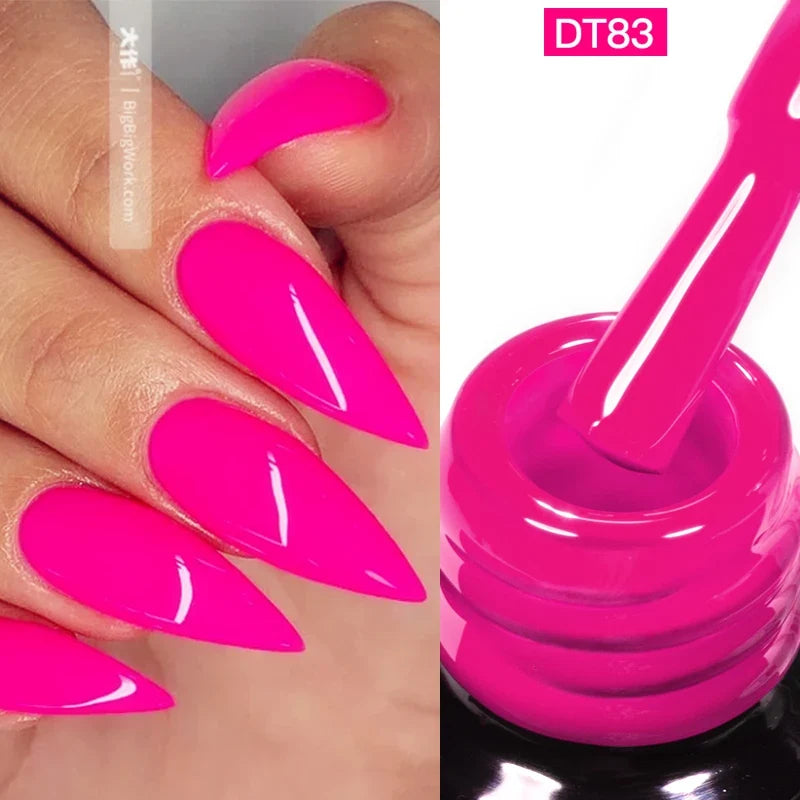 MEET ACROSS 7ml Orange Red Green Gel Nail Polish Laser Sparkly Soak Off Semi Permanent Nail Art UV Gel Varnish For Nails Tri Light Beauty