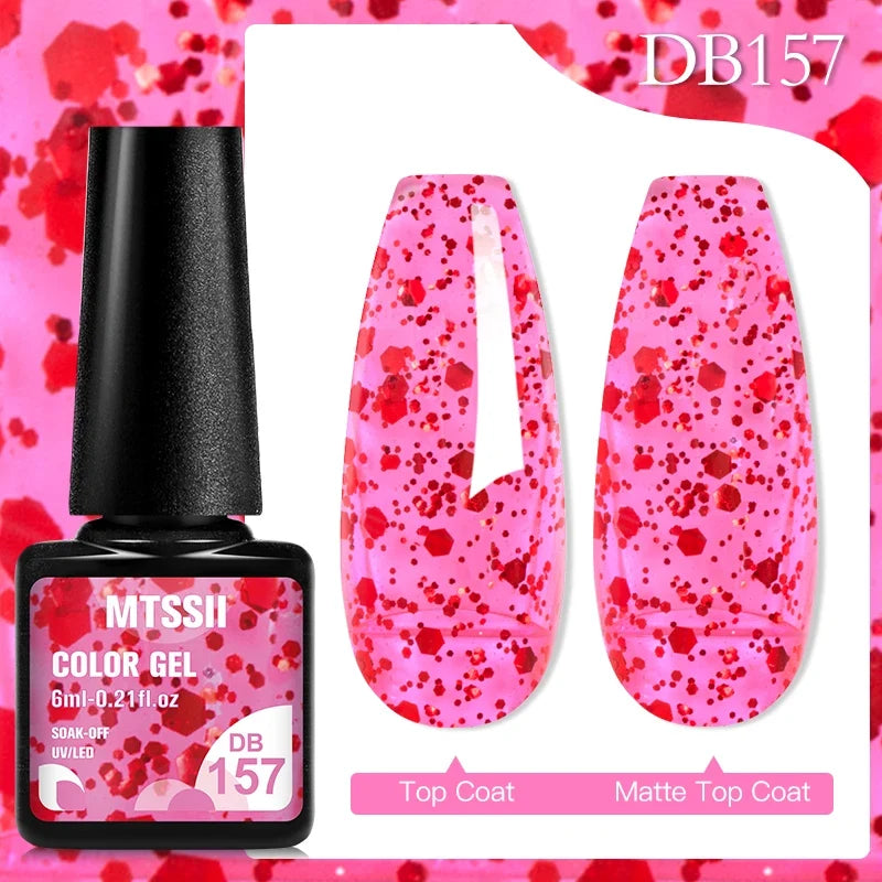 Mtssii 6ML Chocolate Color Gel Nail Polish Brown Semi Permanent UV Gel Autumn Winter Popular Soak Off Nail Art Gel Varnishes Tri Light Beauty