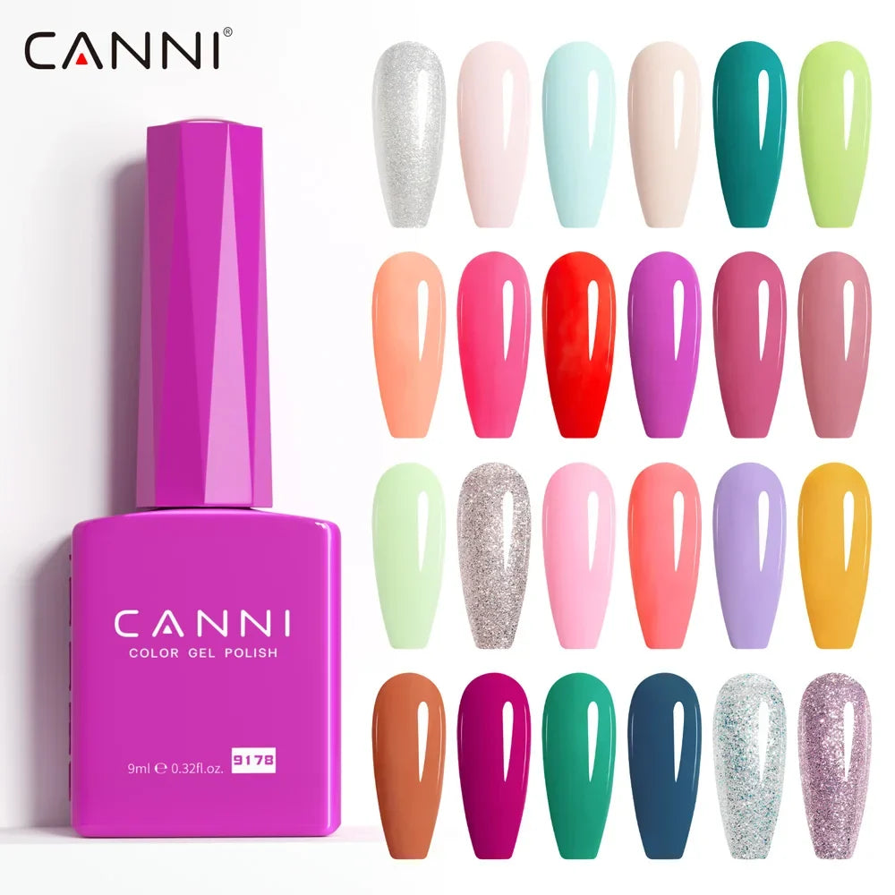 CC8 CANNI 9ml Nail Gel Polish HEMA FREE Summer Nails Color Soak Off UV LED Semi Permanent Smoothy Texture Nail Art Manicure Tri Light Beauty