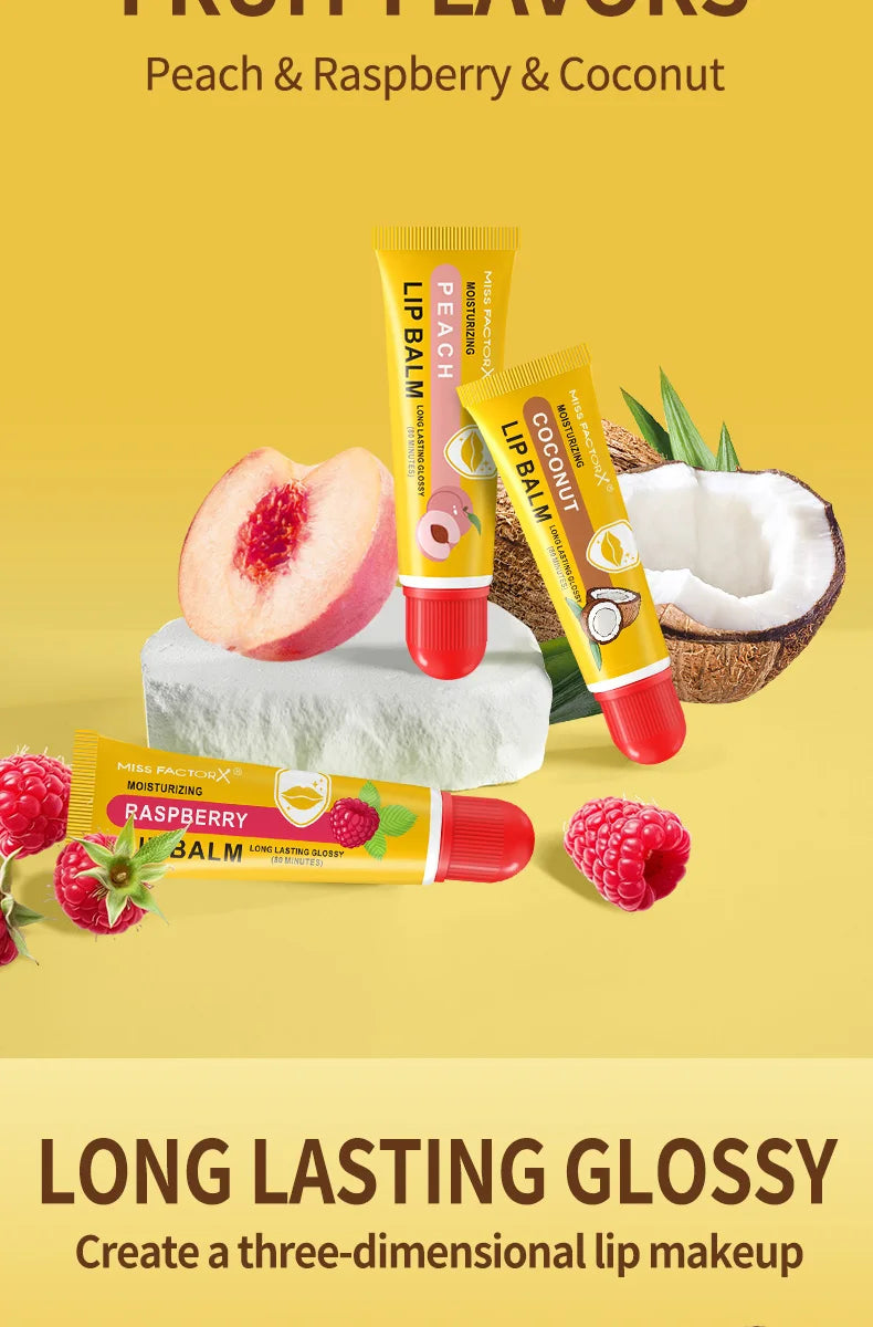 3-Piece Cardboard Lipstick Set -10ml * 3PCS Portable Belt Deep Moisturizing and Gloss Autumn and Winter Care Lipstick Pi-Mart