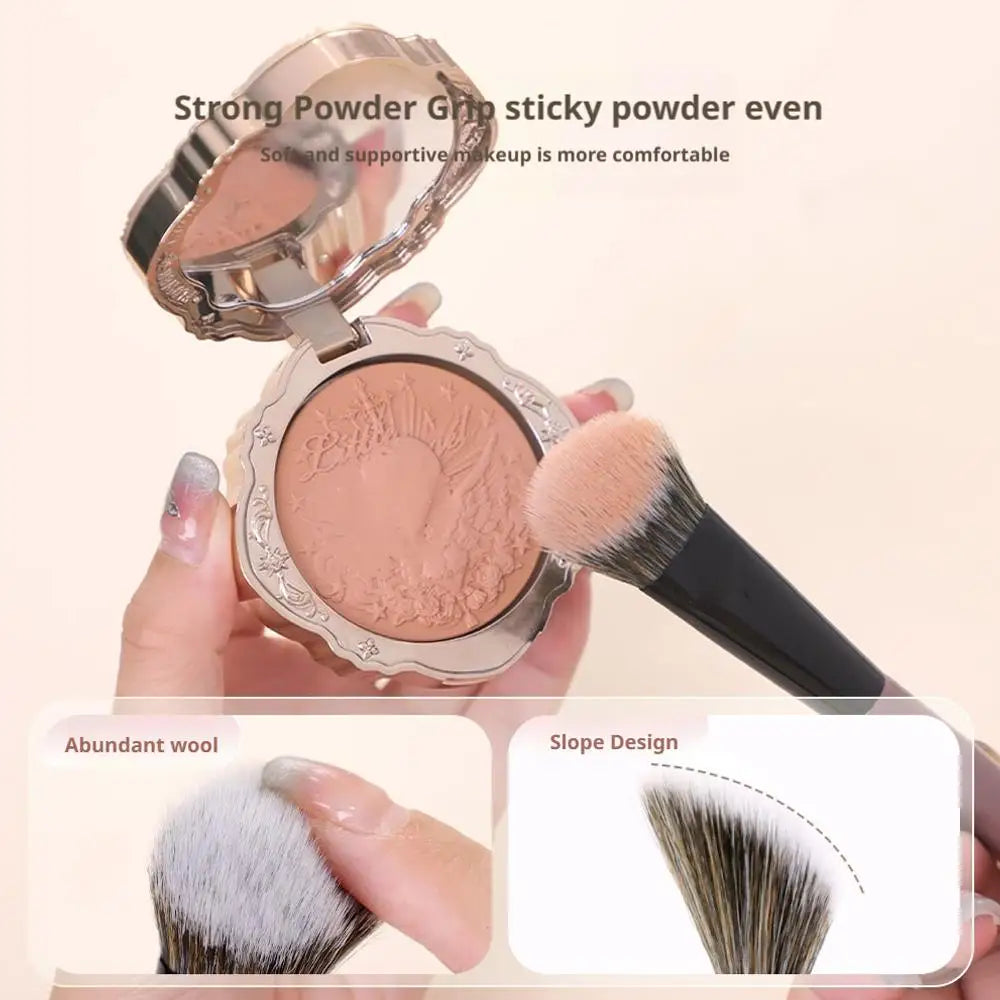 Powder Blusher Brush On Slope Surface Soft And Skin-friendly Fiber Hair Fashion Design Single Face Brush Makeup Tools Pi-Mart
