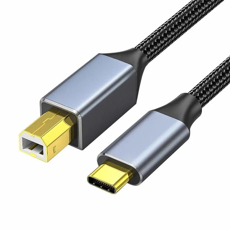 USB C to USB B 2.0 Printer Cable Electronic Organ Cable Type C USB B for Computer Laptop Phone to Fax Machine Scanner Universal Pi-Mart