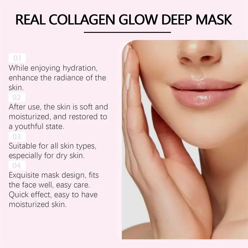 Overnight Collagen Mask Salmon DNA PDRN Face Mask For Glass Glow Skin Elasticity Hydrating Firming Smooth korean Skincare Pi-Mart