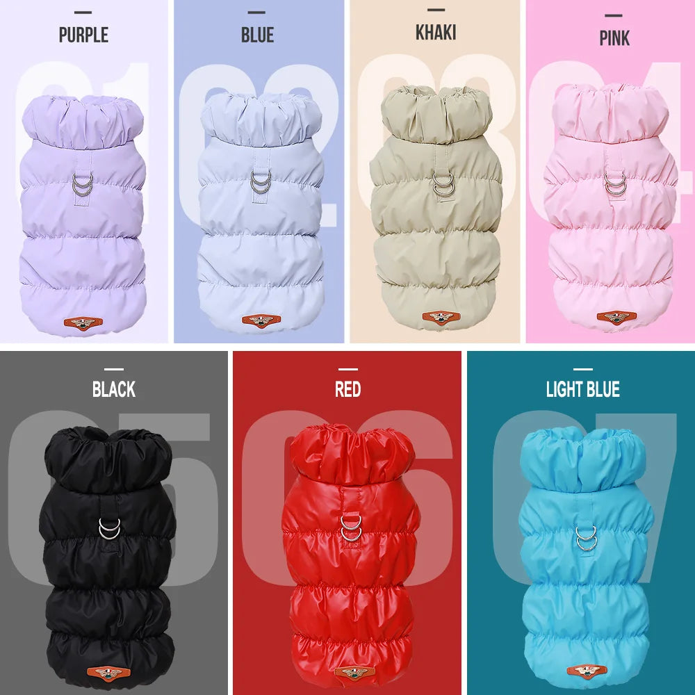 Soft Warm Dog Clothes Winter Padded Puppy Cat Coat Jacket For Small Medium Dogs Chihuahua French Bulldog Poodle Vest Pet Outfit Pi-Mart