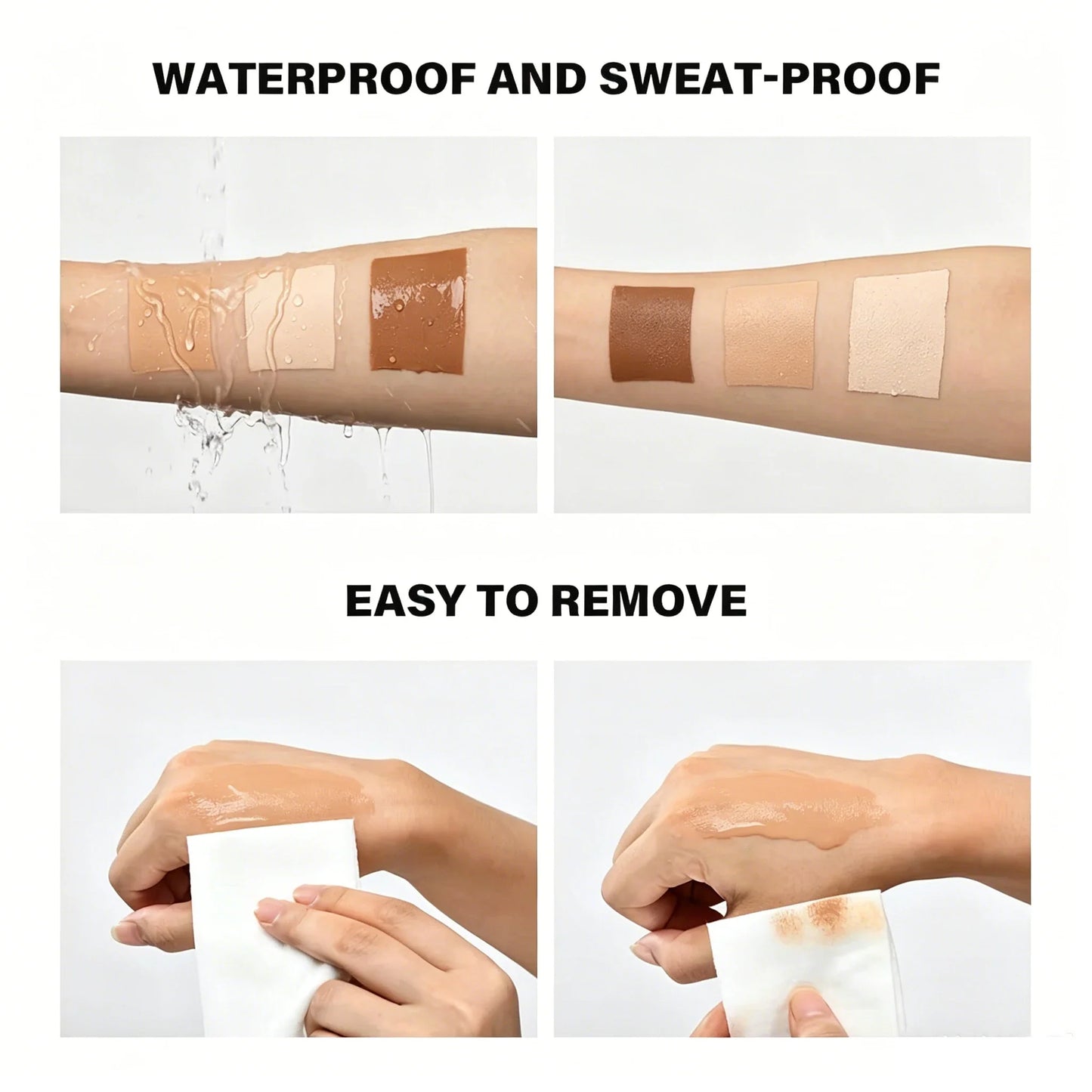 Instant Body Bronzer Foundation Makeup Cream Sun-Kissed Glow Bronzing Tint with Hyaluronic Acid Blurring Body Luminizer 100ml LadyShow.Store