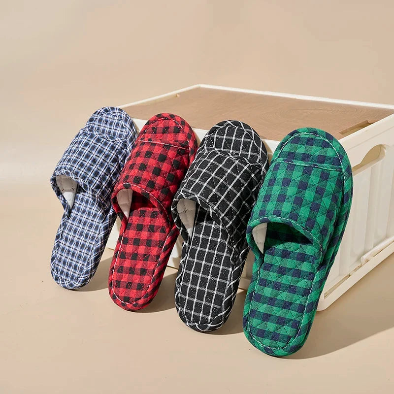 Women Slippers Lightweight Home Shoes Antislip Soft Indoor Fabric Slippers LadyShow.Store