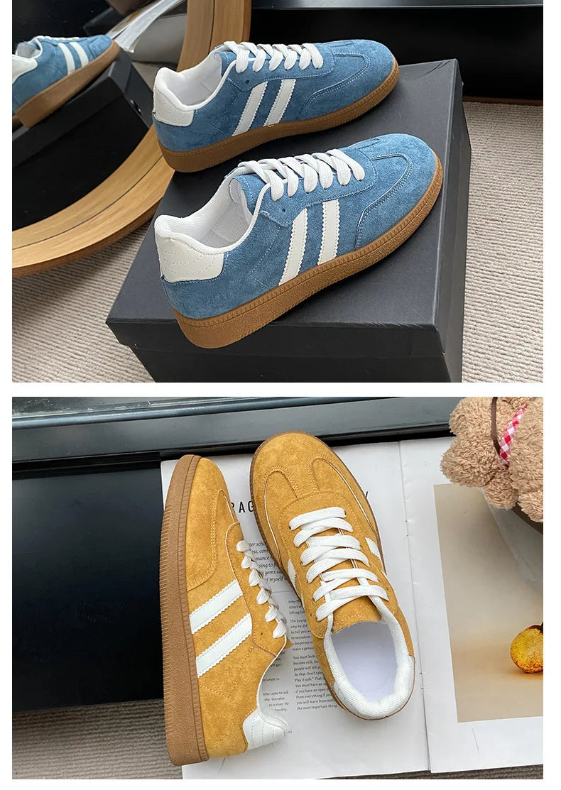 Autumn Women Casual Sports Shoes 2025 Comfortable Non Slip Outdoor Casual Shoes Soft Sole Retro Female Sneakers Zapatos Mujer Pi-Mart