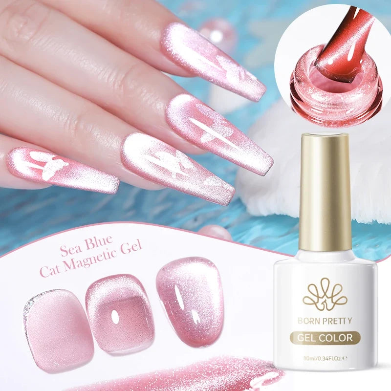 BORN PRETTY 117 Colors Cat Magnetic Gel Nail Polish 10ml Full Coverage Varnish Semi Permanent Super Gorgeous Nails Manicure Tri Light Beauty