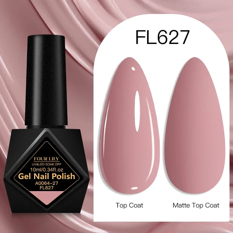 10ml Gel Nail Polish 162 Colors Nail Supplies Vernis Semi Permanent Nail Art Manicure Soak Off LED UV Gel Nail Varnishes Summer Tri Light Beauty
